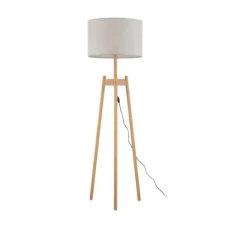 TK Lighting LINEN E27 сірий 5423. Торшер