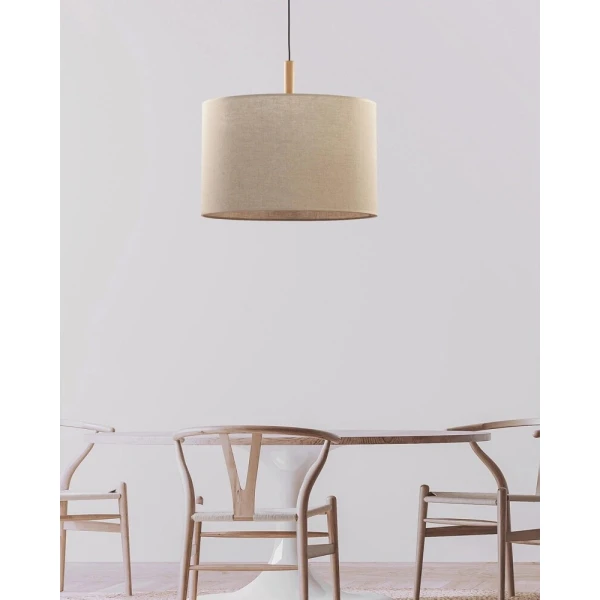 Підвісна люстра TK LIGHTING DEVA NATURE E27 сірий 6107 - Фото 2