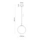 Підвісний світильник TK LIGHTING CADIX E27 прозорий 6349