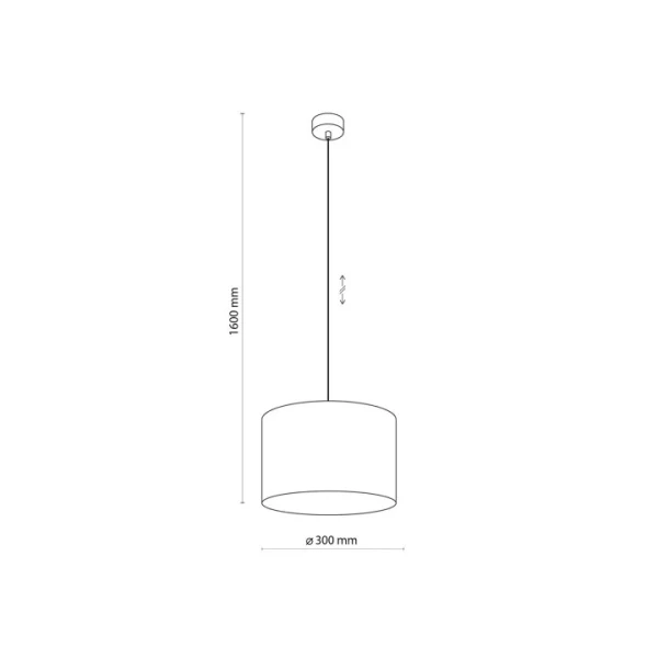 Підвісний світильник TK LIGHTING MORENO E27 чорний 4991 - Фото 4