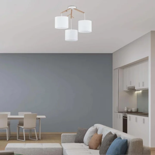 Підвісна люстра TK LIGHTING ALBERO E27 білий 6553 - Фото 3
