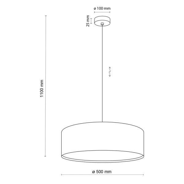 Підвісний світильник TK LIGHTING EARTH E27 чорний 4654 - Фото 9