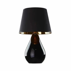 TK LIGHTING LACRIMA E27 чорний 5454. Декоративна настільна лампа