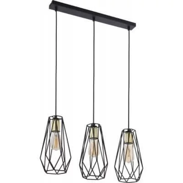 Підвісний світильник TK LIGHTING LUGO E27 чорний 2549