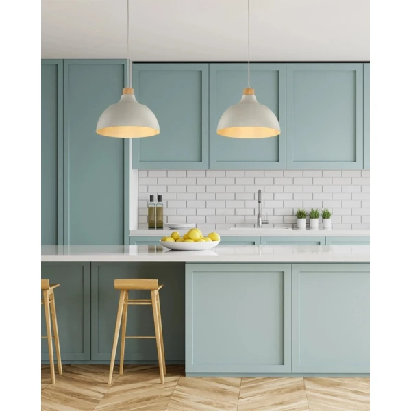 Підвісний світильник TK LIGHTING CAP E27 бежевий 5664 - Фото 2
