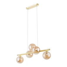 TK LIGHTING ESTERA G9 золотий 4549. Підвісна люстра