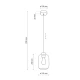 Підвісний світильник TK LIGHTING MARCO E27 зелений 6696