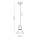 Підвісний світильник TK LIGHTING VICHY GU10 прозорий 2395
