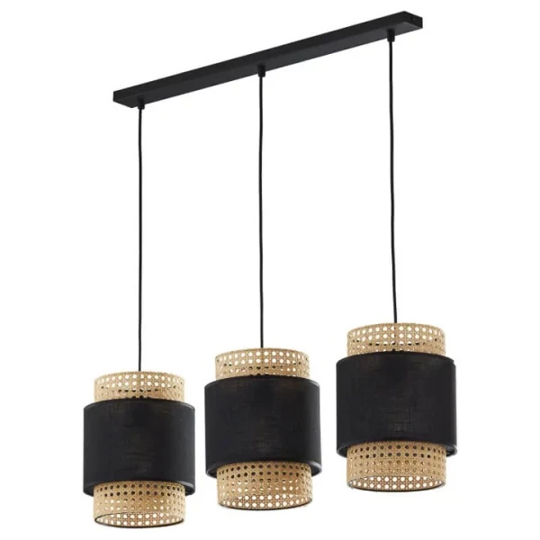 Підвісна люстра TK LIGHTING BOHO E27 чорний 6541