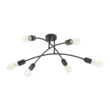 TK LIGHTING HELIX E27 чорний 4679. Пристельова люстра