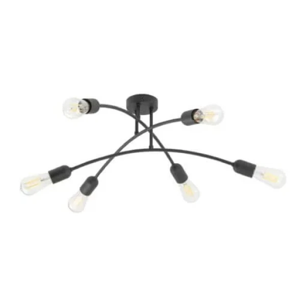 Пристельова люстра TK LIGHTING HELIX E27 чорний 4679 - Фото 1