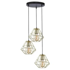 TK Lighting DIAMOND E27 чорний 4451. Світильник підвісний