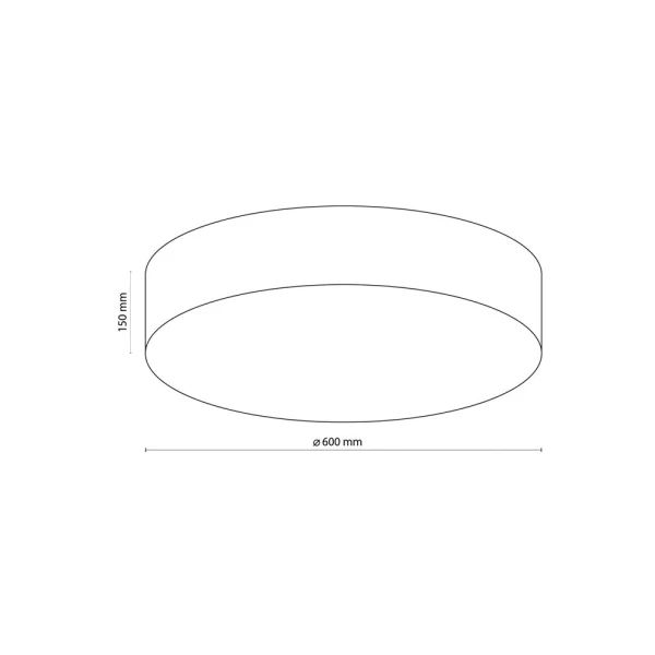 Стельовий світильник TK LIGHTING RONDO E27 сірий 5637 - Фото 4