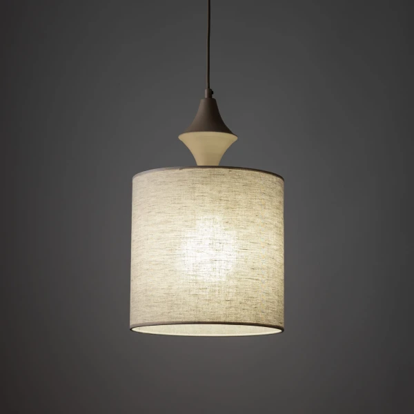 Світильник підвісний TK Lighting AMURA E27 бежевий 11437 - Фото 2