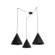 Світильник підвісний TK Lighting CONO E27 чорний 6629