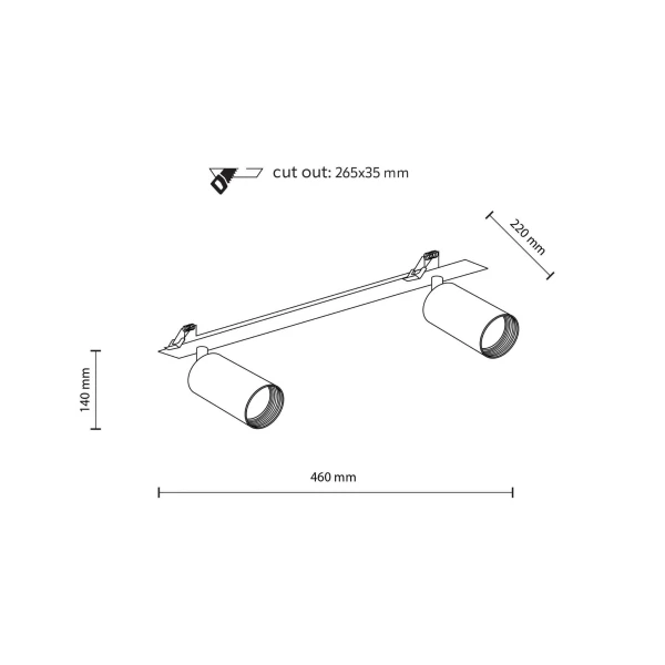 Спот світильники TK Lighting AMIS GU10 білий 10811 - Фото 4