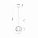 Світильник підвісний TK Lighting BENIAMIN G9 чорний 4811