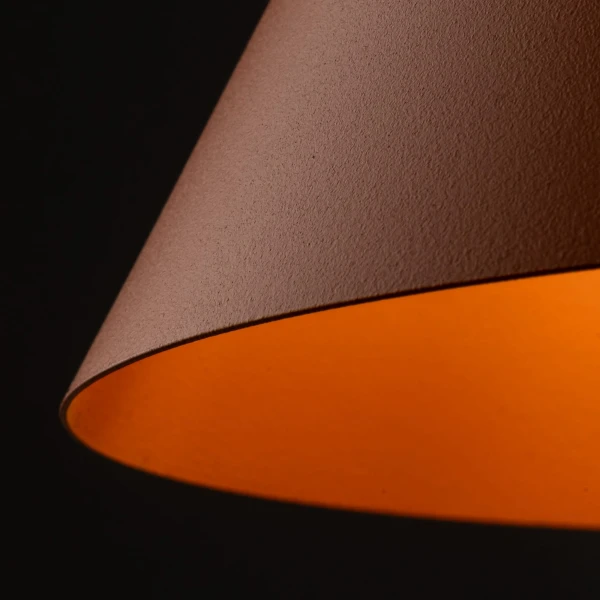 Світильник підвісний TK Lighting CONO E27 помаранчевий 10075 - Фото 8