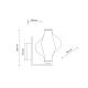 Бра TK Lighting ELVA 8 Вт 3000К чорний 18219