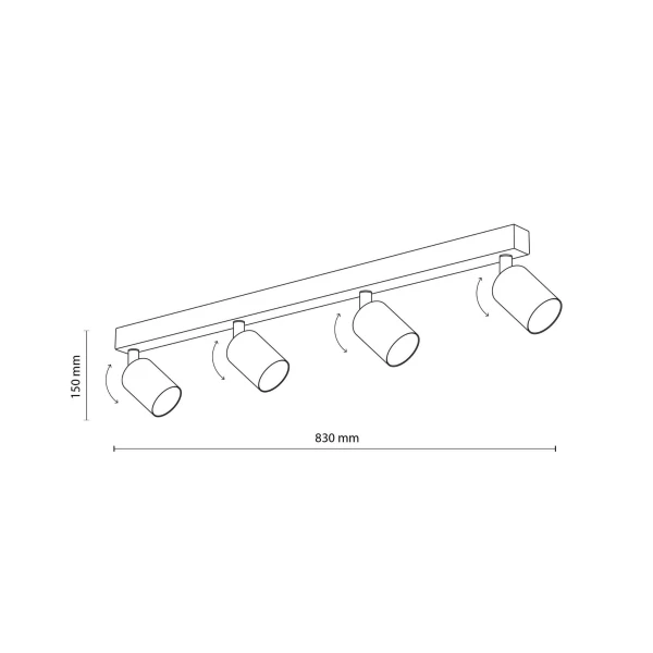 Спот світильники TK Lighting TOP GU10 білий 6874 - Фото 2