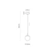 Світильник підвісний TK Lighting CADIX G9 золотий 759