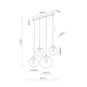 Світильник підвісний TK Lighting ESME E27 чорний 4795