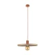 Світильник підвісний TK Lighting SILA E27 червоний 10955