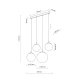 Світильник підвісний TK Lighting ESME E27 чорний 4790
