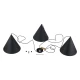 Світильник підвісний TK Lighting CONO E27 чорний 6629