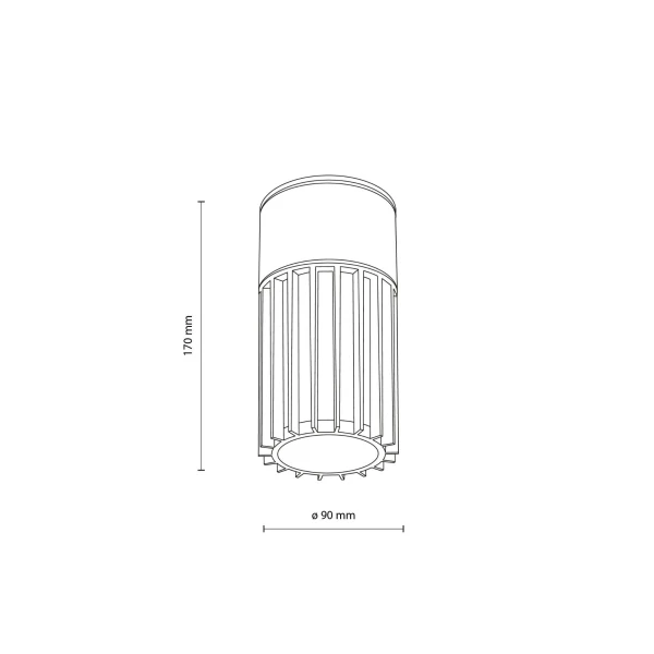 Світильник фасадний TK Lighting RIBO E27 сірий 11508 - Фото 8