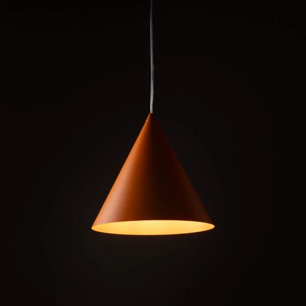 Світильник підвісний TK Lighting CONO E27 помаранчевий 10064 - Фото 3