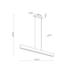 Світильник лінійний TK Lighting TEO 36 Вт 3200К чорний 1448