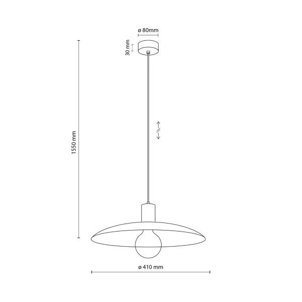 Світильник підвісний TK Lighting ASTRA E27 бежевий 10711 - Фото 5