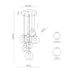 Світильник підвісний TK Lighting CUBUS E27 чорний 10207