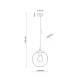 Світильник підвісний TK Lighting ESME E27 чорний 3267