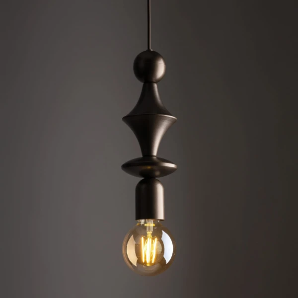 Світильник підвісний TK Lighting TOWER E27 коричневий 10703 - Фото 3