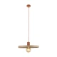 Світильник підвісний TK Lighting SILA E27 червоний 10955