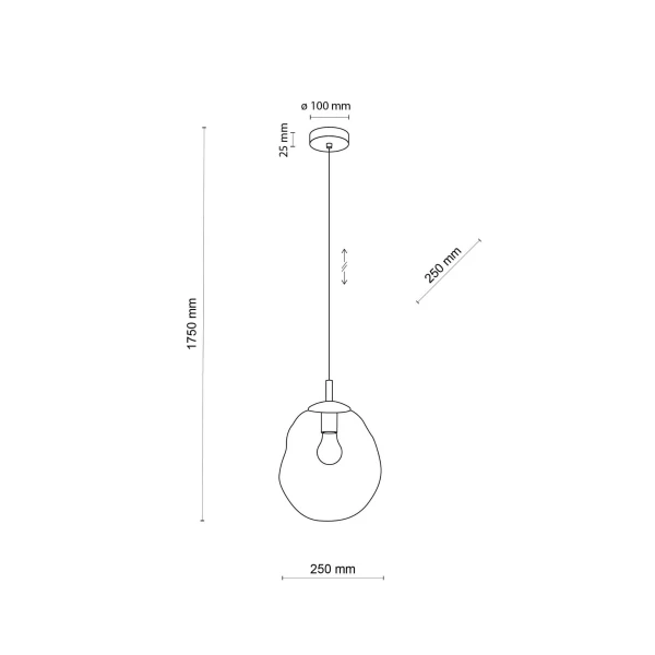 Світильник підвісний TK Lighting SOL E27 чорний 10084 - Фото 2