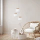 Світильник підвісний TK Lighting DUO E27 білий 2594