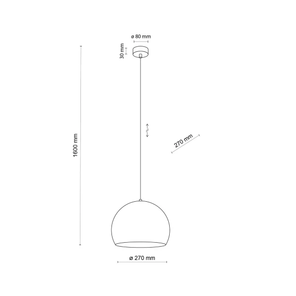 Світильник підвісний TK Lighting ZOE E27 червоний 10175 - Фото 2