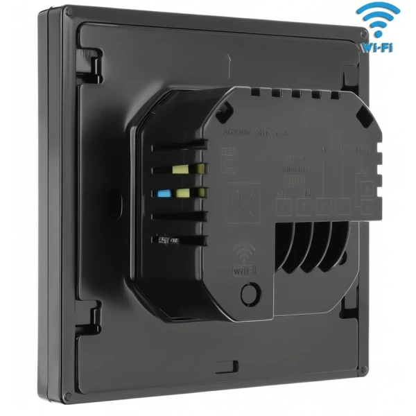 Терморегулятор електронний (програмований (WiFi) IN-THERM PWT 002 Double Black - Фото 3