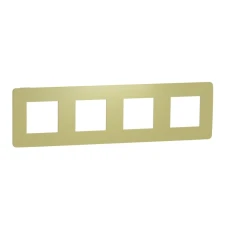 Schneider Unica New NU280811. Рамка 4-постова