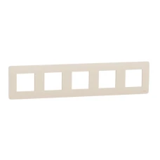 Schneider Unica New NU201044. Рамка 5-постова