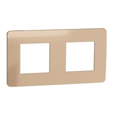 Schneider Unica New NU280457. Рамка 2-постова