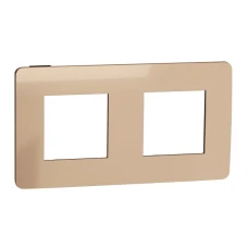 Schneider Unica New NU280458. Рамка 2-постова