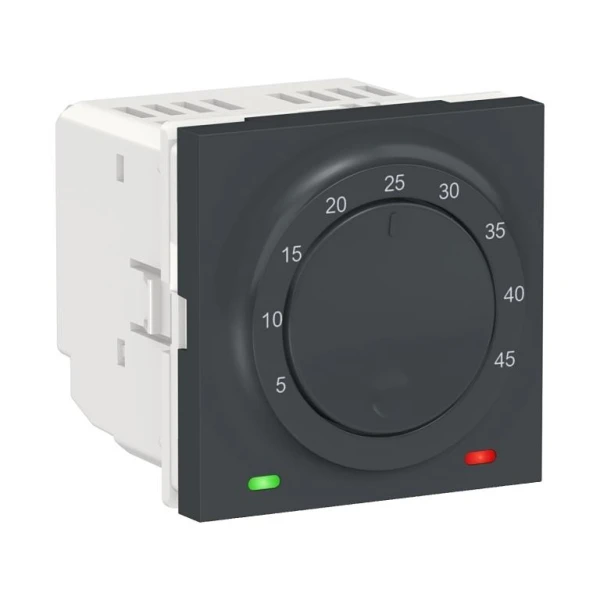 Термостат теплої підлоги 10А антрацит NU350354 Unica New Schneider Electric