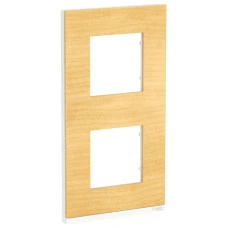 Schneider Unica New NU6004V83. 2 постова рамка вертикальна Unica Pure