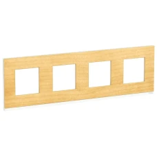 Schneider Unica New NU600883. Рамка 4-постова, горизонтальна