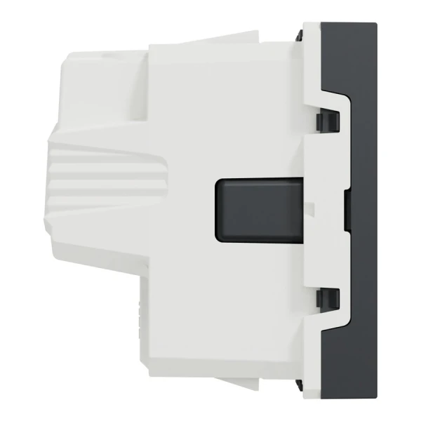 Розетка з з/к зі шторками 16А гвинтовий зажим антрацит NU303754 Unica New Schneider Electric - Фото 4