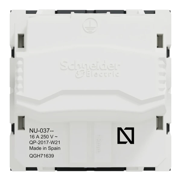 Розетка з з/к зі шторками 16А гвинтовий зажим антрацит NU303754 Unica New Schneider Electric - Фото 5